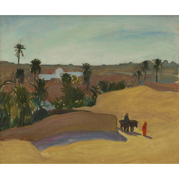 Appraisal: Eda Elisabeth Sterchi American - Desert Oasis c oil on