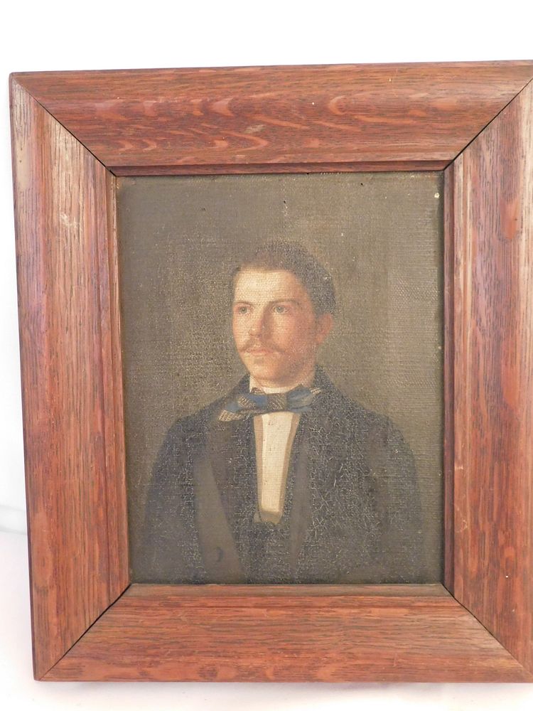 Appraisal: ANTIQUE PORTRAIT OF MAN - ANDRESSEN Victorian oil portrait of