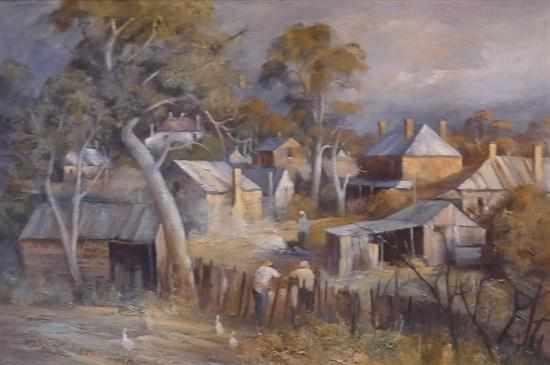 Appraisal: STEWART MCKENZIE CULLEN EVENING NEAR GOULBURN OIL ON BOARD X