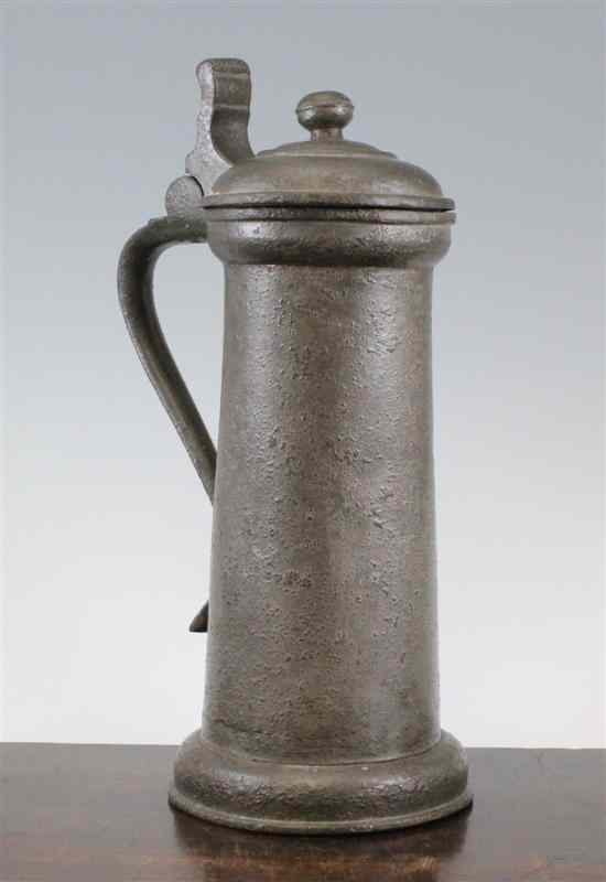 Appraisal: A James I 'bun' lid flagon c with tall tapering