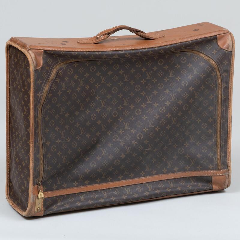 Appraisal: The French Company Louis Vuitton Monogrammed Canvas and Leather Large