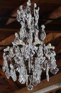 Appraisal: Large Continental crystal chandelier Large Continental crystal chandelier having a