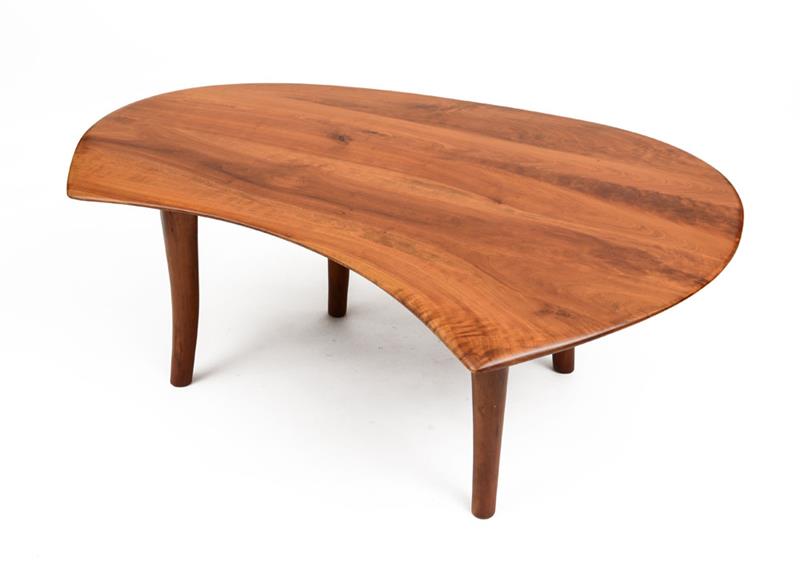 Appraisal: WHARTON ESHERICK COFFEE TABLE Cherry dated carved signature x x