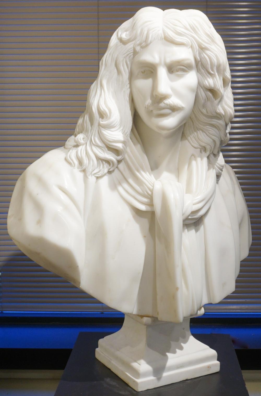 Appraisal: After Jean-Antoine Houdon - Marble Bust of Moli re H