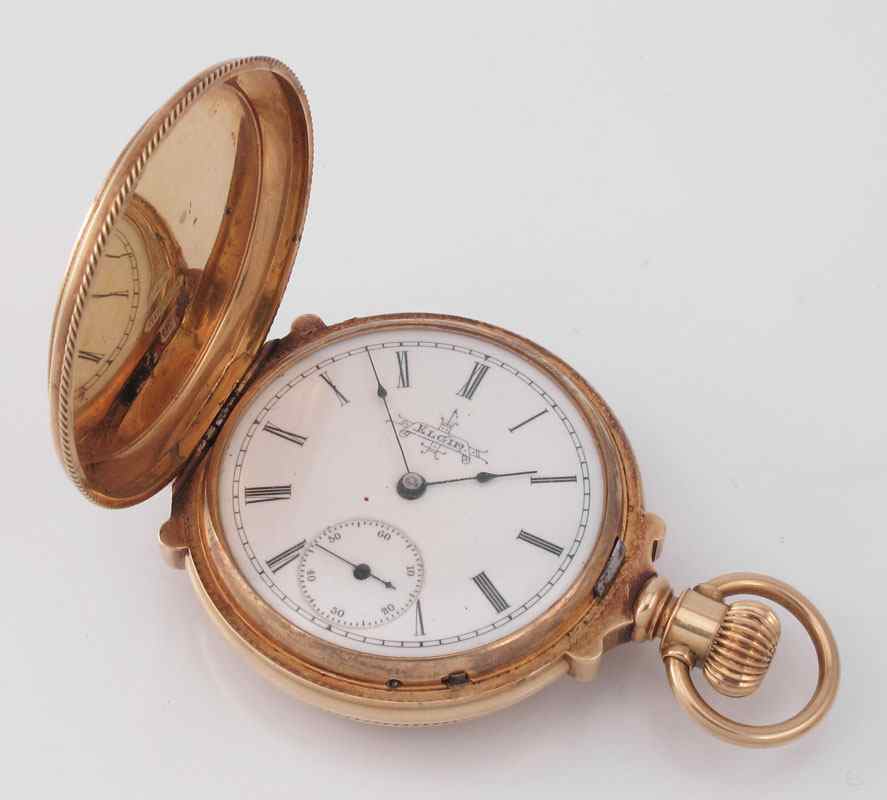 Appraisal: ANTIQUE K GOLD DEUBER POCKET WATCH CA Ornate K yellow