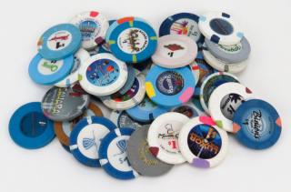 Appraisal: Forty Three Poker Chips From various Las Vegas Casinos As