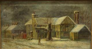 Appraisal: James T Banker American th th Century Winter scene with