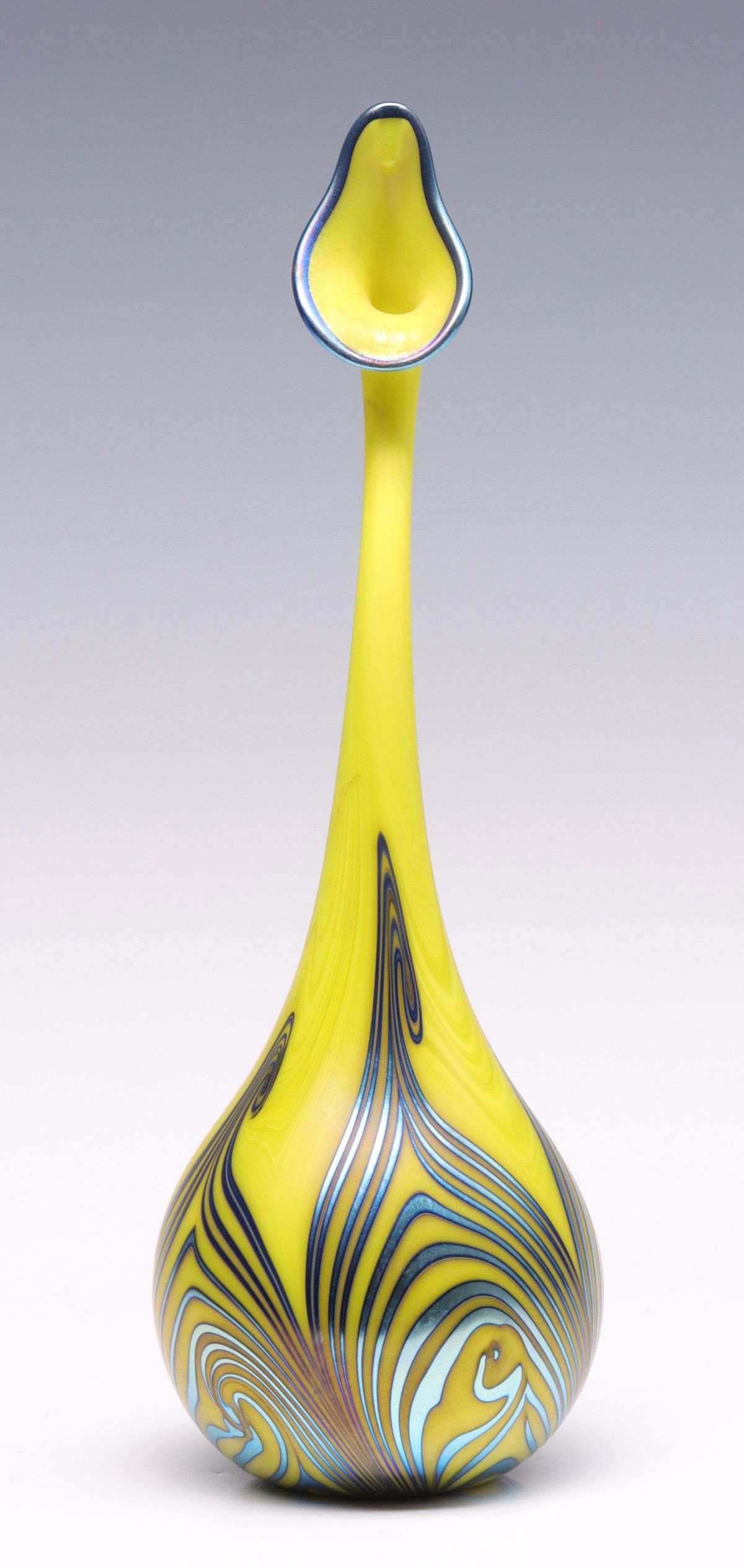 Appraisal: A CONTEMPORARY ART GLASS VASE SIGNED CHARLES LOTTONCharles Lotton The