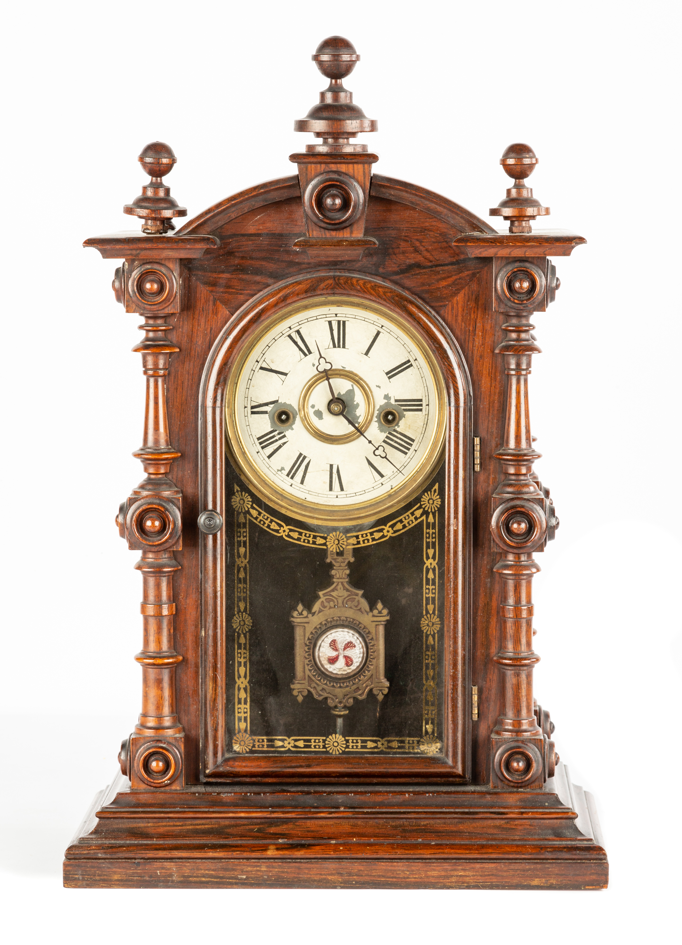 Appraisal: PATTI V P WELCH SPRING CO SHELF CLOCK th century