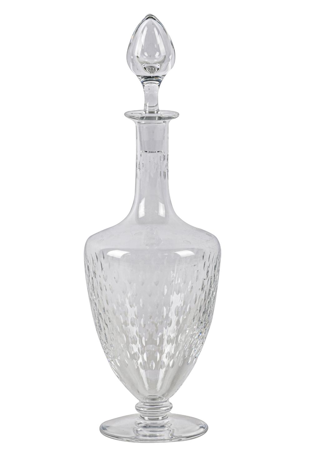 Appraisal: BACCARAT CRYSTAL DECANTERsigned with stopper Condition good no apparent damages