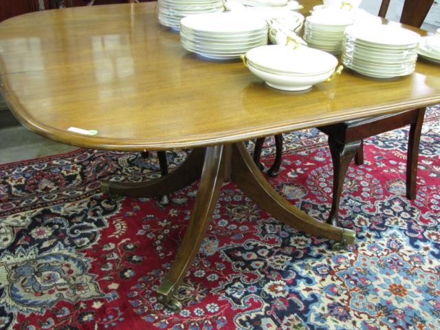 Appraisal: Antique Tilt Top Dining Table with four leg pedestal base