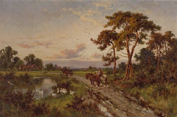 Appraisal: n a Henry H Parker British - Returning home at