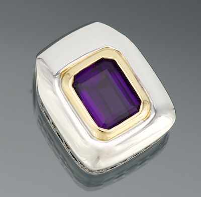 Appraisal: A Ladies' k Gold and Amethyst Pendant k white gold