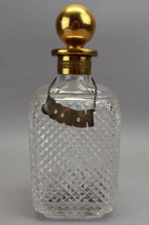 Appraisal: Glass Gilt Metal Scotch Decanter Glass Gilt Metal Scotch Decanter