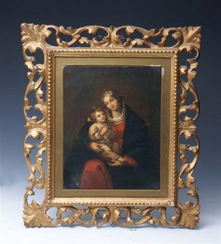 Appraisal: MANNER OF RAPHAEL - The Virgin Mother with child on