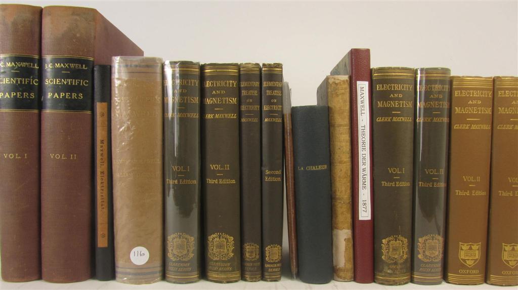 Appraisal: Maxwell James Clerk the collection of Maxwell's bibliographer Edward Fenwick