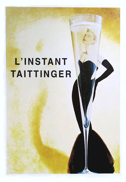 Appraisal: L'instant Taittinger Grace Kelly Poster For your bidding pleasure is