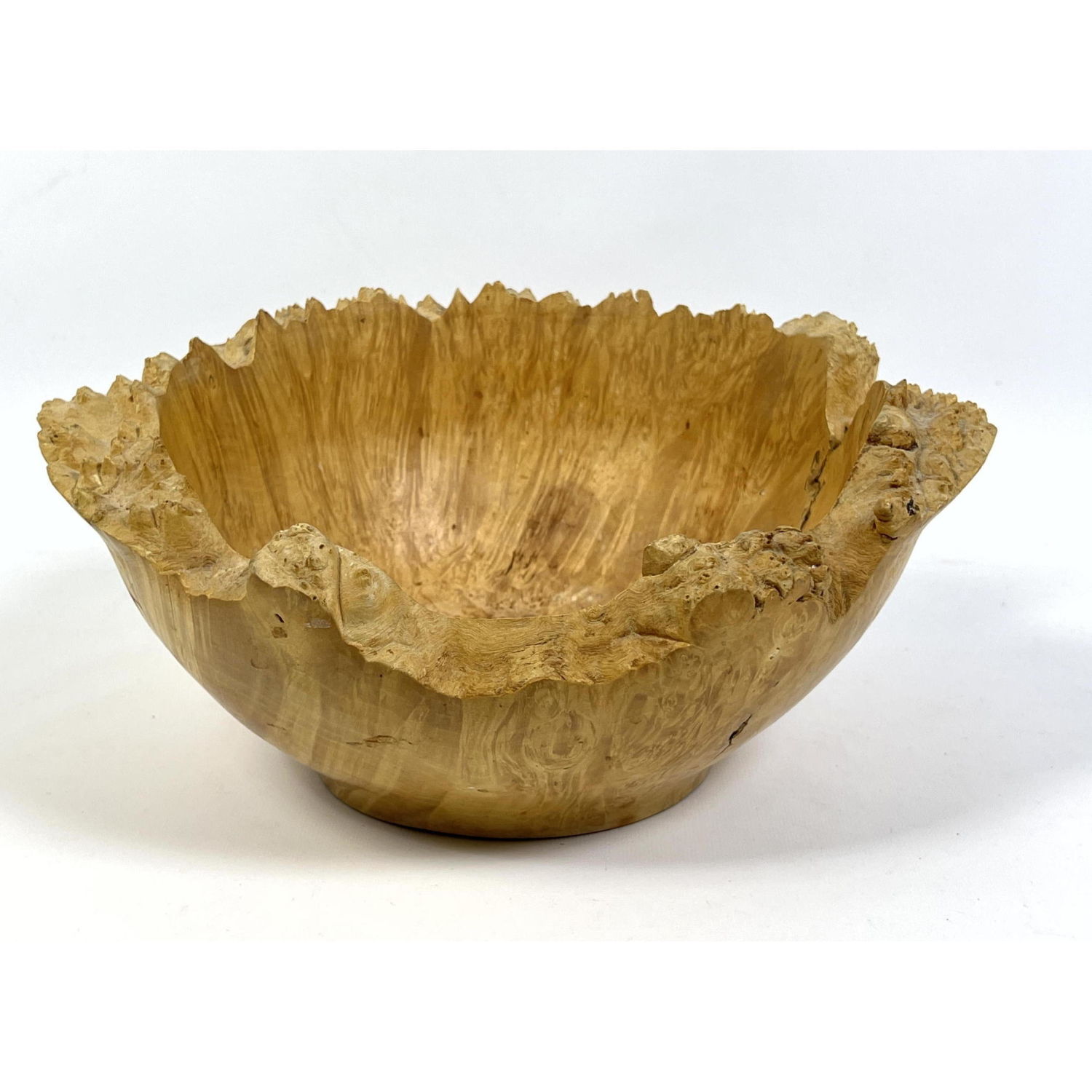 Appraisal: STEVE WALSH Box Elder Hand Turned Wood Bowl Artisan Hand