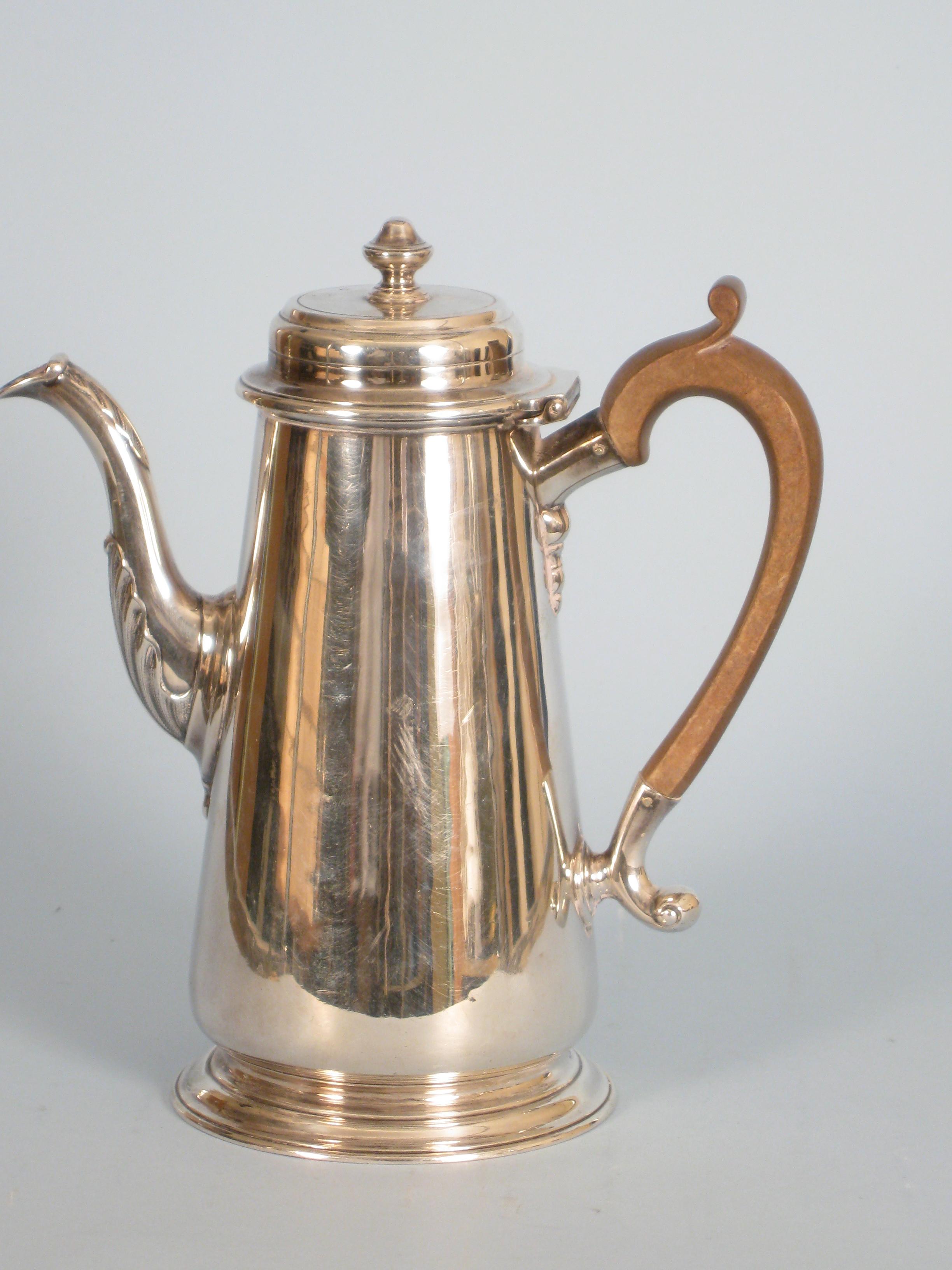 Appraisal: A George V Coffee Pot in the early Georgian style