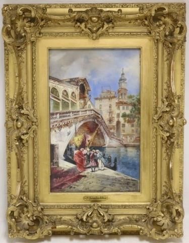 Appraisal: SINIBALDO TORDI - ITALY OIL PAINTINGON CANVAS DEPICTING VENICE CANAL