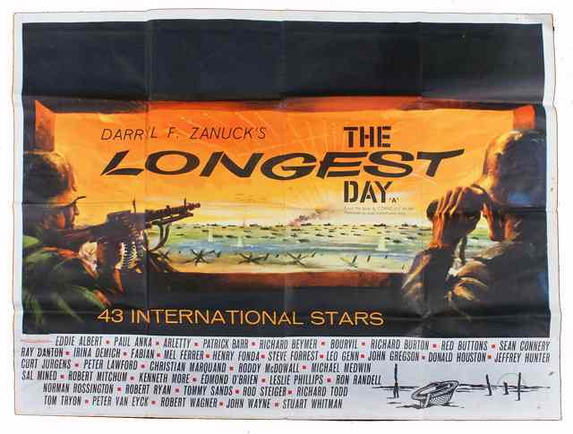 Appraisal: THE LONGEST DAY th Century Fox war starring Eddie Albert