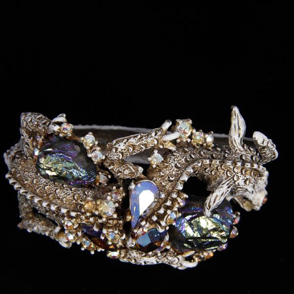 Appraisal: HAR White Dragon Bracelet widest point inner width