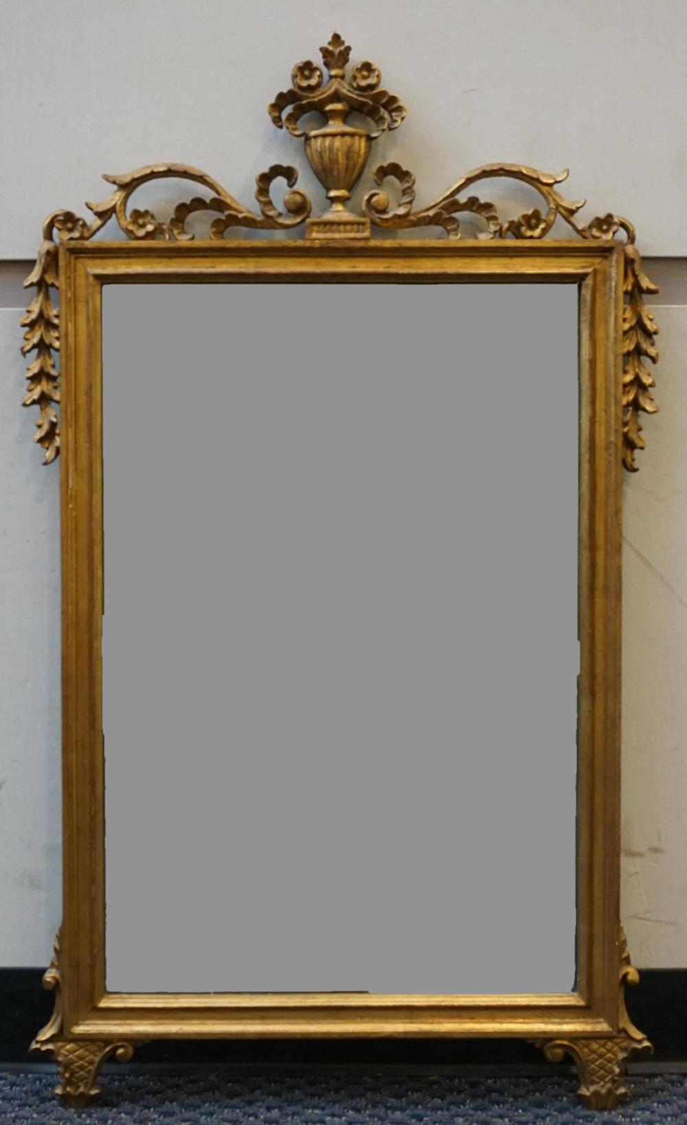 Appraisal: Continental Gilt Frame Mirror x in x cm