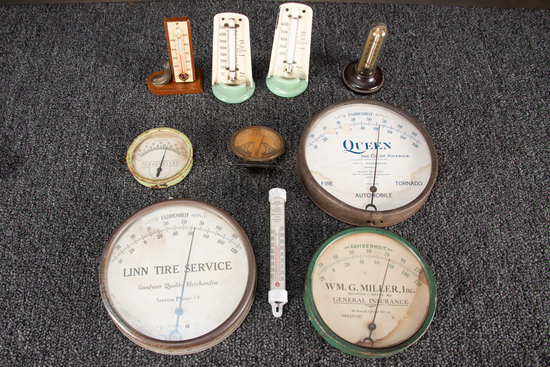 Appraisal: This lot consists of a collection of advertising Thermometers to