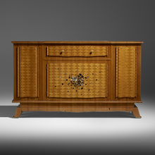 Appraisal: Jules Leleu SIDEBOARD France c mahogany rosewood ebony mother-of-pearl gilt