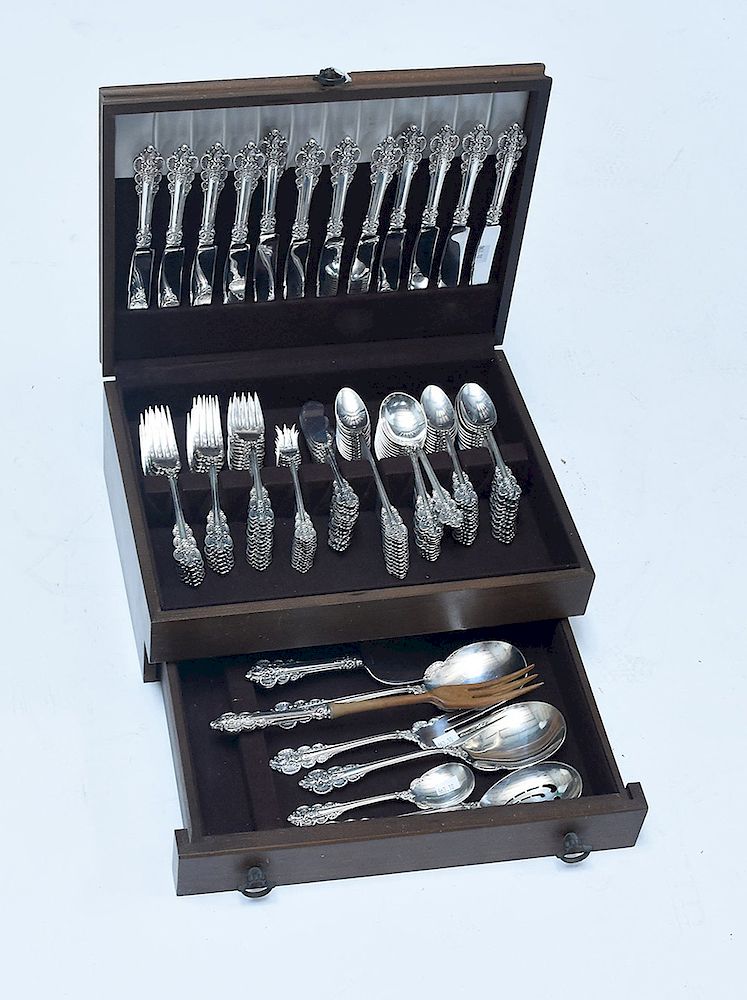 Appraisal: Frank M Whiting Botticelli sterling flatware service for Frank M