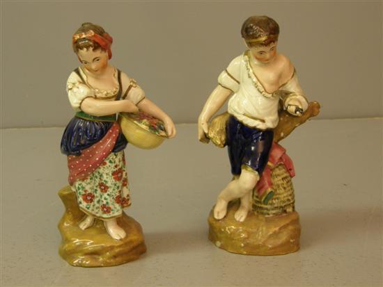 Appraisal: Pair of th Century Continental figures of a young boy