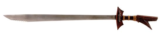 Appraisal: Campillian sword possibly from the Phillipines circa wood hilt and