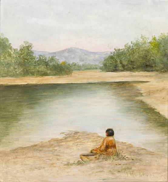 Appraisal: Grace Carpenter Hudson - Sitting Near the River signed 'G