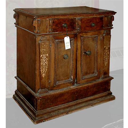 Appraisal: Italian Walnut Side Cabinet Estimate -