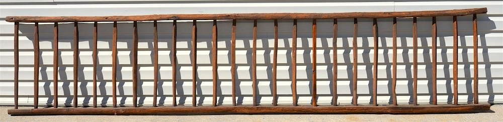 Appraisal: th Century Primitive Wood Drying Rack th Century Primitive Wood