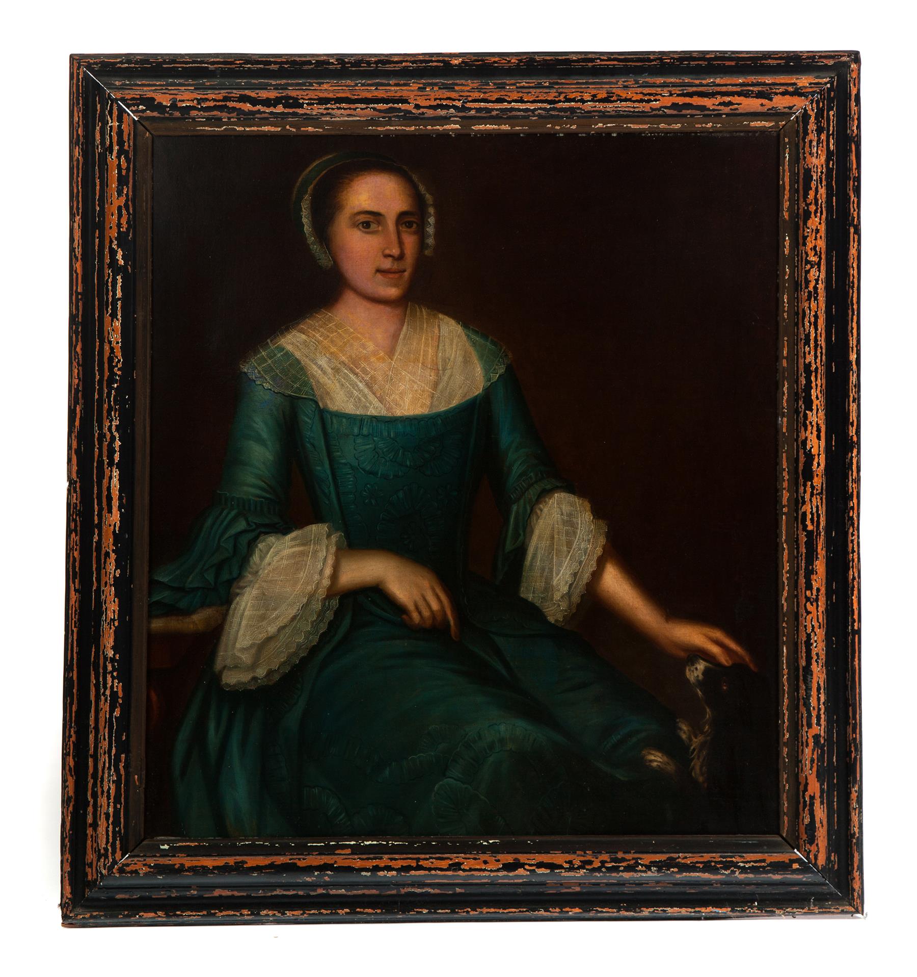 Appraisal: PORTRAIT OF A WOMAN EUROPEAN SCHOOL MID TH CENTURY Oil