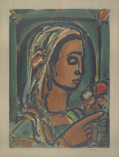 Appraisal: GEORGES ROUAULT La Sybille de Cumes Color lithograph circa x