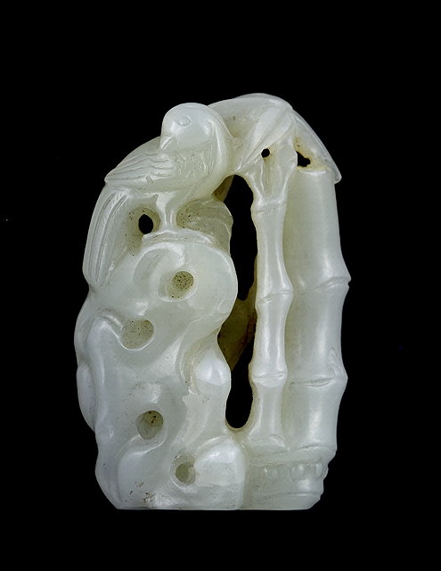 Appraisal: A Chinese white jade pendant th Centuryin the form of