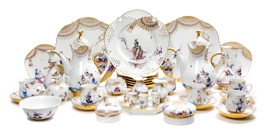 Appraisal: Sale Lot A Meissen Porcelain Tea Service designed by heinz