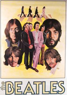 Appraisal: Vintage Tom McKinney Beatles Poster Vintage Beatles poster marked to