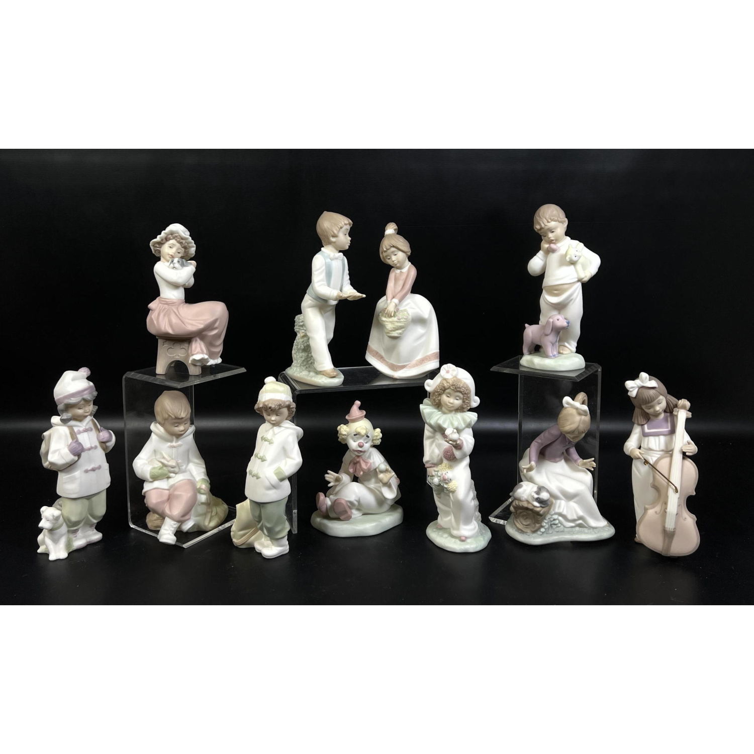 Appraisal: pcs Golden Memories Figurines Division of LLADRO --- Condition Very