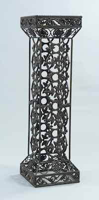 Appraisal: A Cast Iron Garden Pedestal Standing apprx - H the