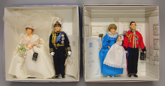 Appraisal: MIB NRFB sets of Peggy Nisbet dolls Royal Wedding set