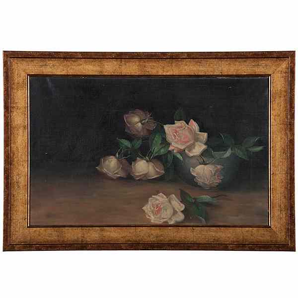 Appraisal: American School Still Life of Roses American School th century