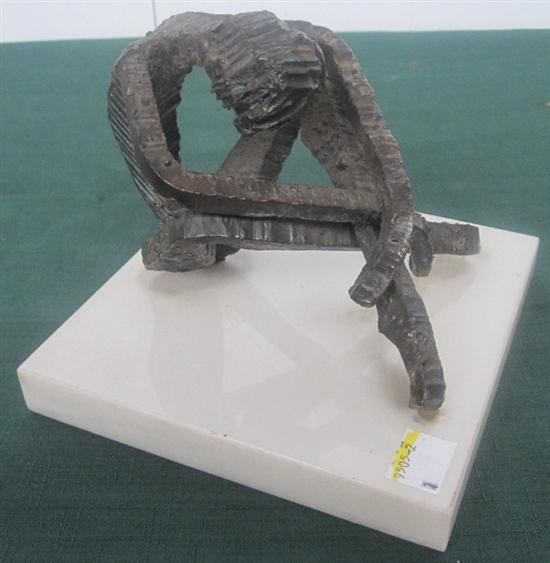 Appraisal: ARIK Bronze Seated figure Signed under the right thigh x