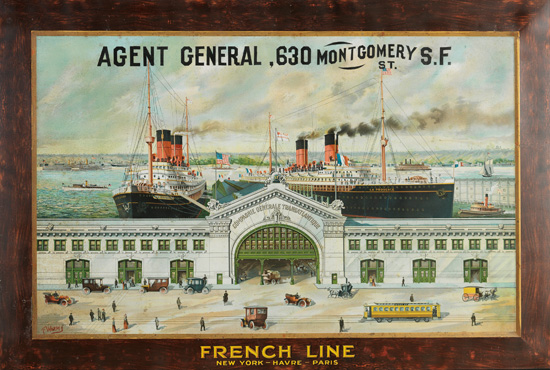 Appraisal: FRENCH LINE French Line New York - Havre - Paris