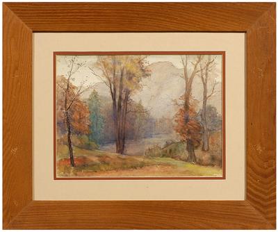 Appraisal: Watercolor John Sylvan Brown Tryon Artist Colony Tryon North Carolina