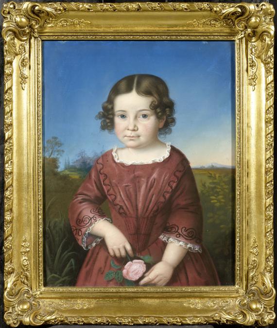 Appraisal: GERMAN SCHOOL TH TH C Portrait of a girl with