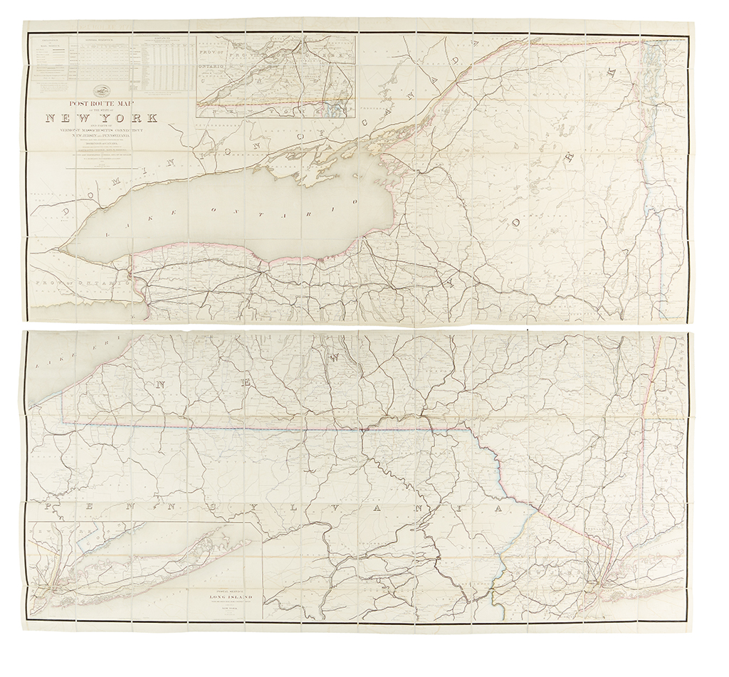 Appraisal: NICHOLSON WALTER L Post Route Map of the State of