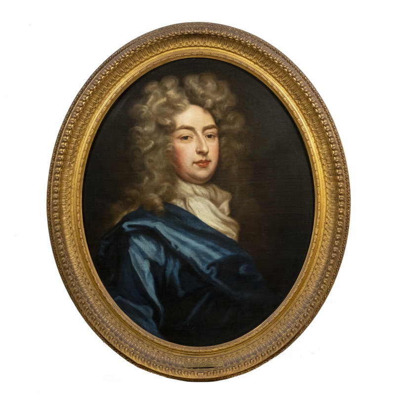 Appraisal: SIR GODFREY KNELLER UK - Self-Portrait oval oil on linen